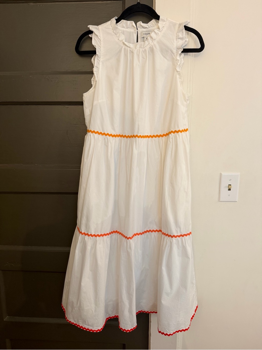 J. Crew Ric Rac midi dress